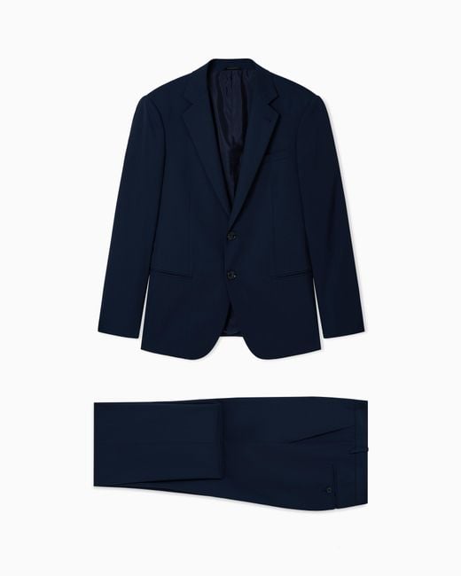 Giorgio Armani Black Single-Breasted Soho Line Suit for men