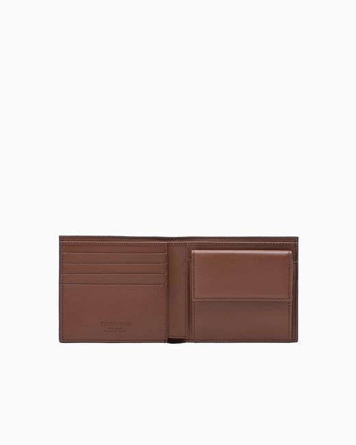 Giorgio Armani Brown Bi-Fold Wallet for men