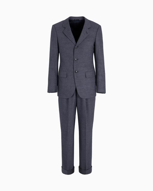 Giorgio Armani Blue Royal Line Single-Breasted Suit for men