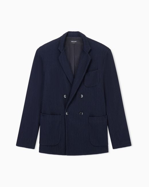 Giorgio Armani Blue Blazer Regular Fit for men