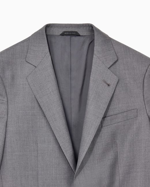 Giorgio Armani Gray Single-Breasted Soho Line Suit for men