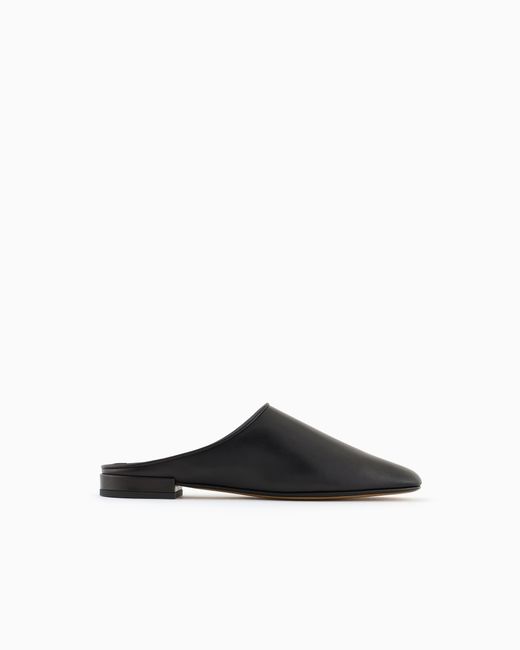 Giorgio Armani White X 10 Corso Como Calfskin Mules