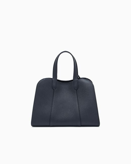 Giorgio Armani Blue Small Tote Bag