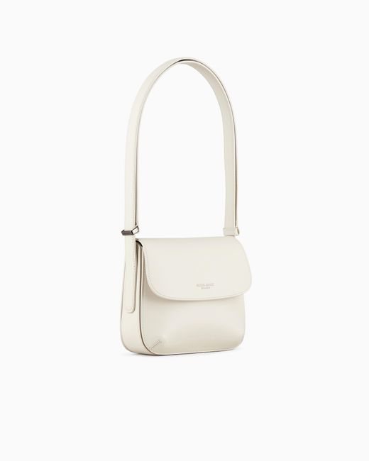 Bolso La Prima De Piel Asv Giorgio Armani de color White