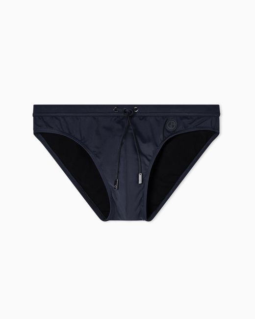 Giorgio Armani Black Logo Swimsuit for men