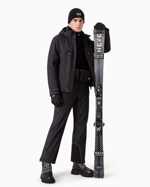 Giorgio Armani Black Neve Technical Ski Jacket for men
