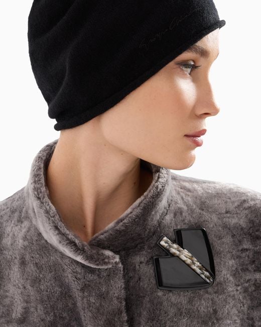 Gorro De Cachemir Giorgio Armani de color Black