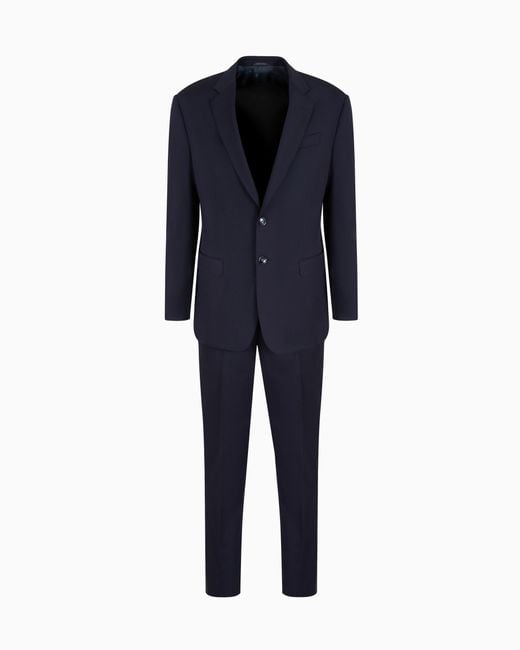 Abito Monopetto Linea Soft di Giorgio Armani in Blue da Uomo