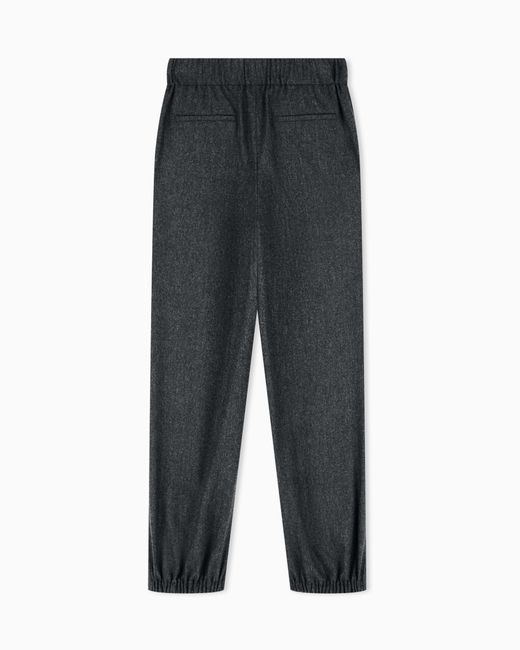 Giorgio Armani Gray Regular Fit Pull-On Trousers