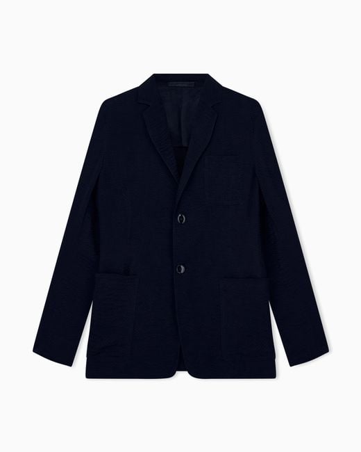Giorgio Armani Blue Blazer Regular Fit for men
