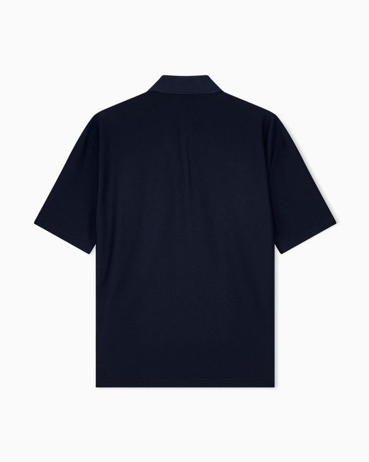 Giorgio Armani Blue Polo Shirt Regular Fit for men