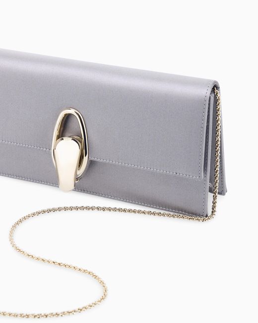Giorgio Armani White Clutch Handbag