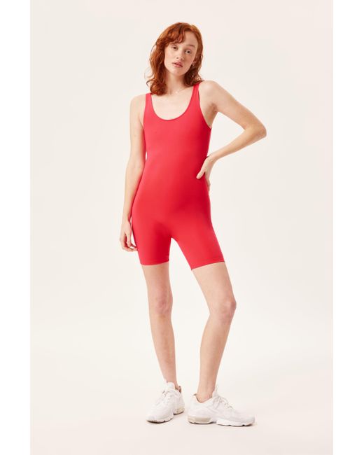 GIRLFRIEND COLLECTIVE Lollipop Bike Unitard in Red Lyst