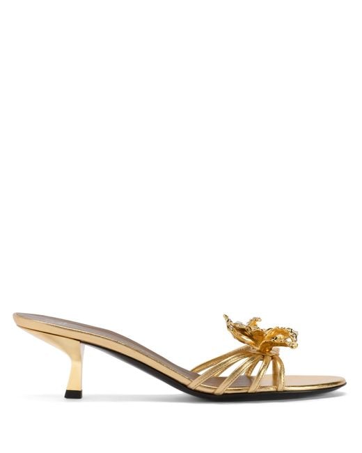 Giuseppe Zanotti Natural Orchid Crystal Mule 50