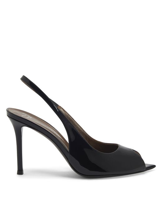 Giuseppe Zanotti Black Intriigo Open Toe 90