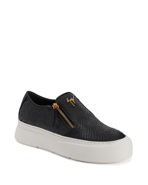 Gz Mike Zip di Giuseppe Zanotti in Black da Uomo
