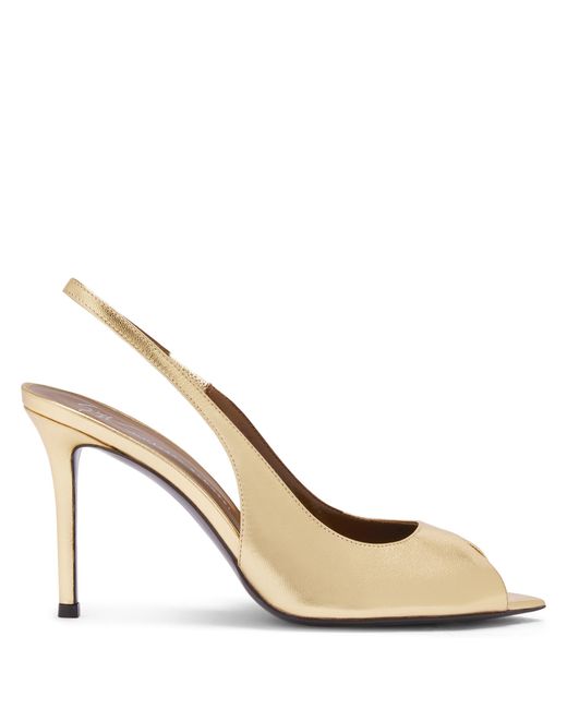 Giuseppe Zanotti Metallic Intriigo Open Toe 90