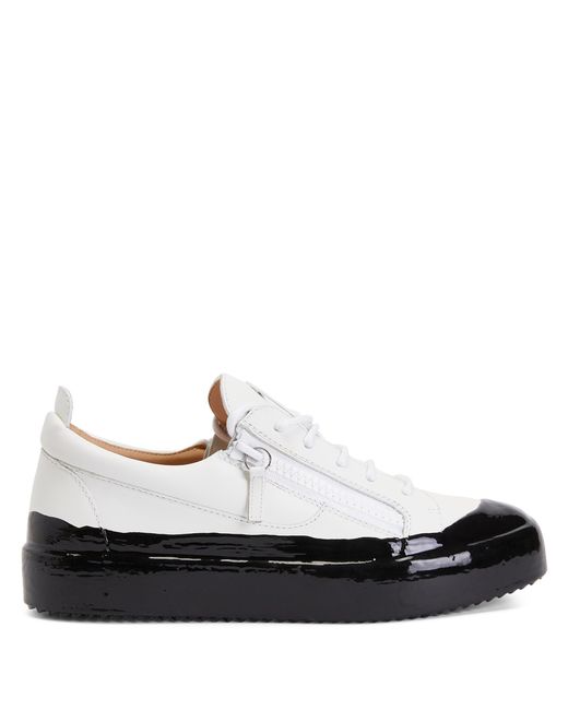 Giuseppe Zanotti White Frankie Match Leather Sneakers for men