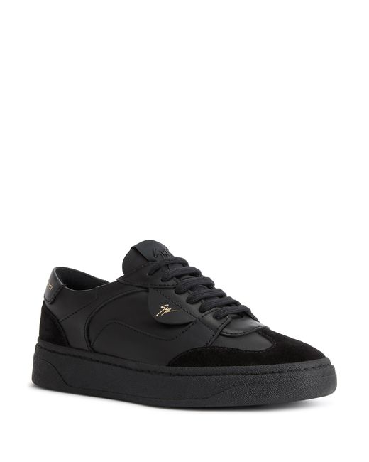 Giuseppe Zanotti Black Gz94 Lace-Up Low-Top Sneakers