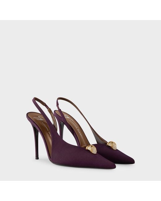 Giuseppe Zanotti Purple Slingback Cocktail 105