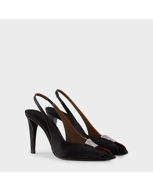Giuseppe Zanotti Black La Nuit Slingback 90