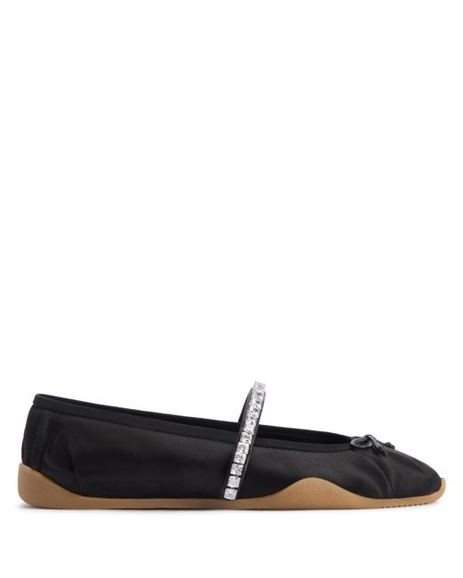 Giuseppe Zanotti Black Gz Ballet Flats