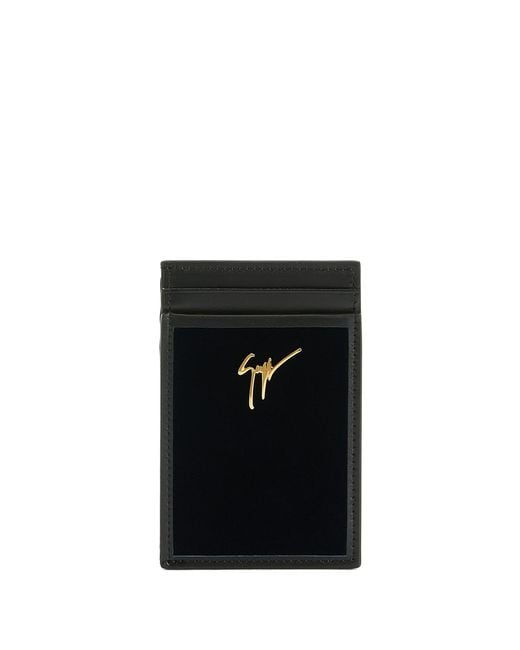 Portacarte Albert Con Stampa di Giuseppe Zanotti in Black da Uomo