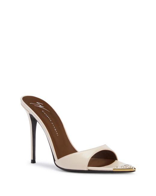Giuseppe Zanotti Metallic Intriigo Jewelry Mule 105