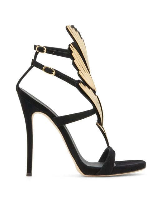 Giuseppe Zanotti Black Alien 115 Suede Sandal