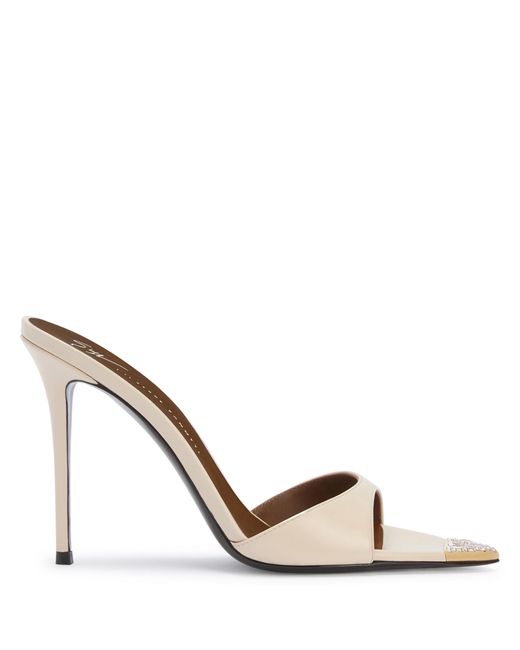 Giuseppe Zanotti Metallic Intriigo Jewelry Mule 105