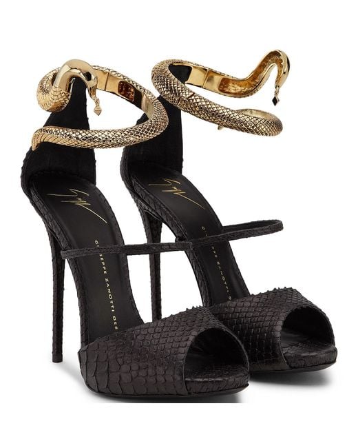 zanotti snake heels