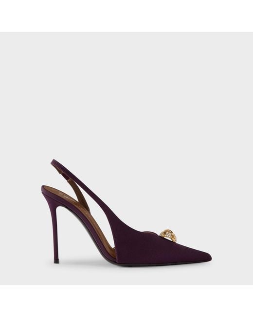Giuseppe Zanotti Purple Slingback Cocktail 105