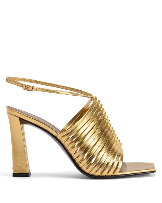 Giuseppe Zanotti Metallic Jane Sandal 90