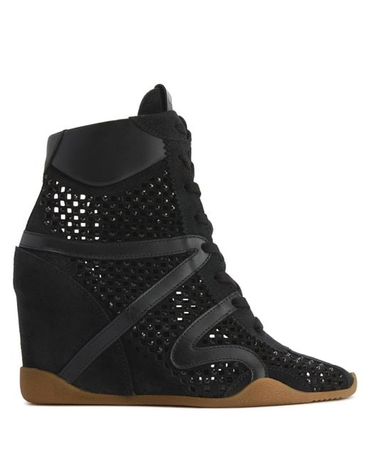 Giuseppe Zanotti Black Gz Top Net Wedge