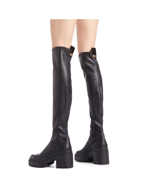 Giuseppe Zanotti Avela Stretch in Black Lyst