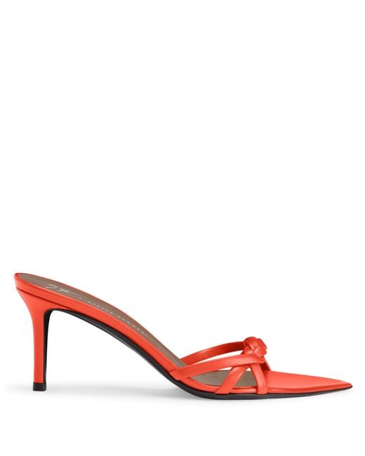 Giuseppe Zanotti Red Intriigo Braid 70