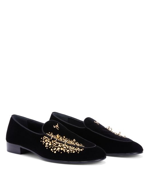 Giuseppe Zanotti Black Alvaro Studs for men