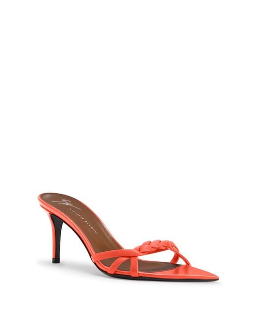 Giuseppe Zanotti Red Intriigo Braid 70