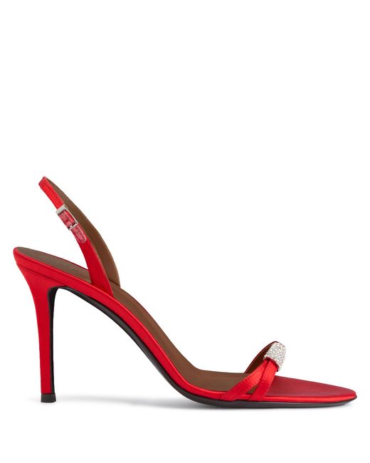 Giuseppe Zanotti Red Lena Crystal 90