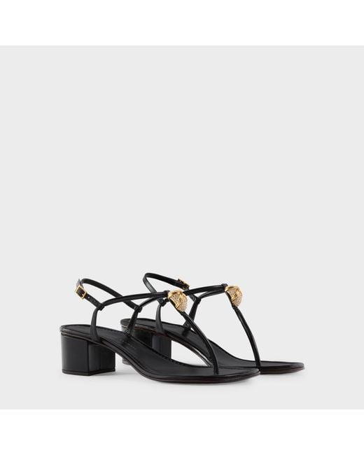 Giuseppe Zanotti Black Cocktail Sandal 40