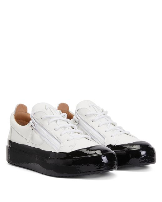 Giuseppe Zanotti White Frankie Match Leather Sneakers for men
