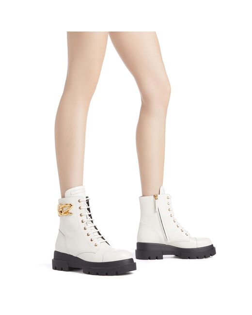 Giuseppe Zanotti White Tankie Boot