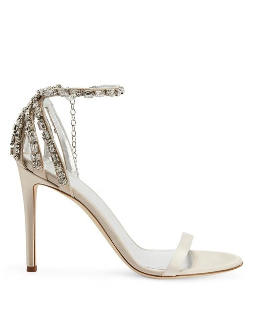 Giuseppe Zanotti White Adele Crystal