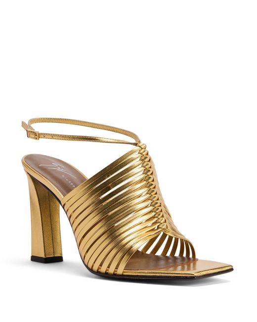 Giuseppe Zanotti Metallic Jane Sandal 90