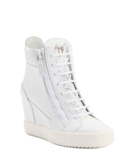 Giuseppe Zanotti White Addy Wedge