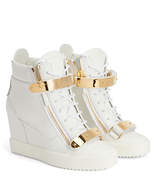 Giuseppe Zanotti White Coby Wedge