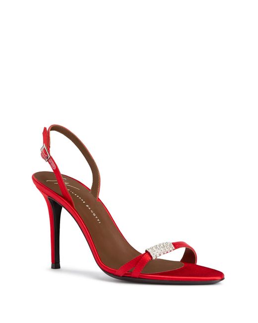 Giuseppe Zanotti Red Lena Crystal 90