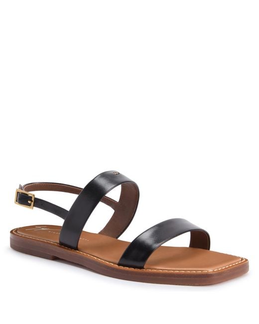 Giuseppe Zanotti Black Ischia Flat