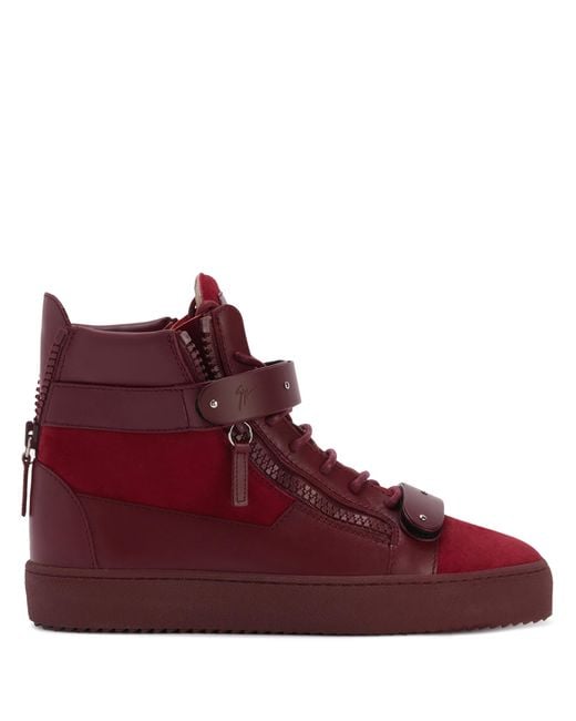Giuseppe Zanotti Red Coby Matt Sneakers for men