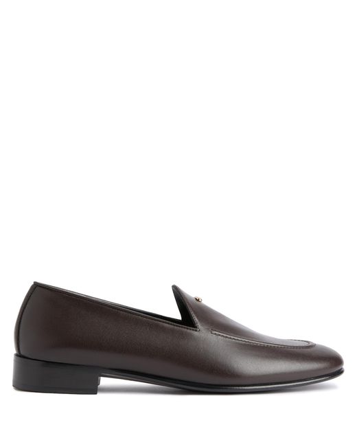 Giuseppe Zanotti Brown Leather Loafers for men